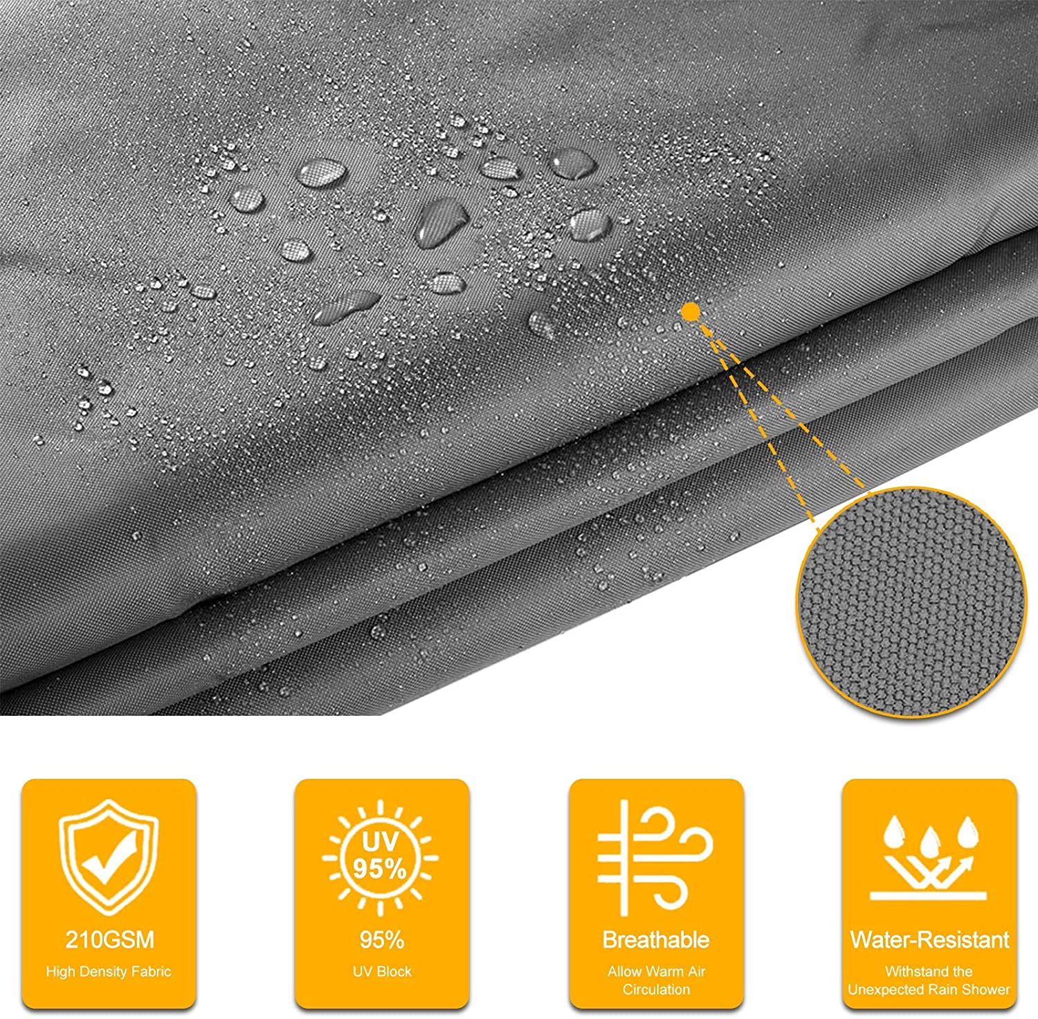 Triangle Garden Sun Shade Sail, 3x3x3m 98% Anti-UV Block Waterproof Triangle Canopy,for Outdoor Garden Backyard Yard (Grey)