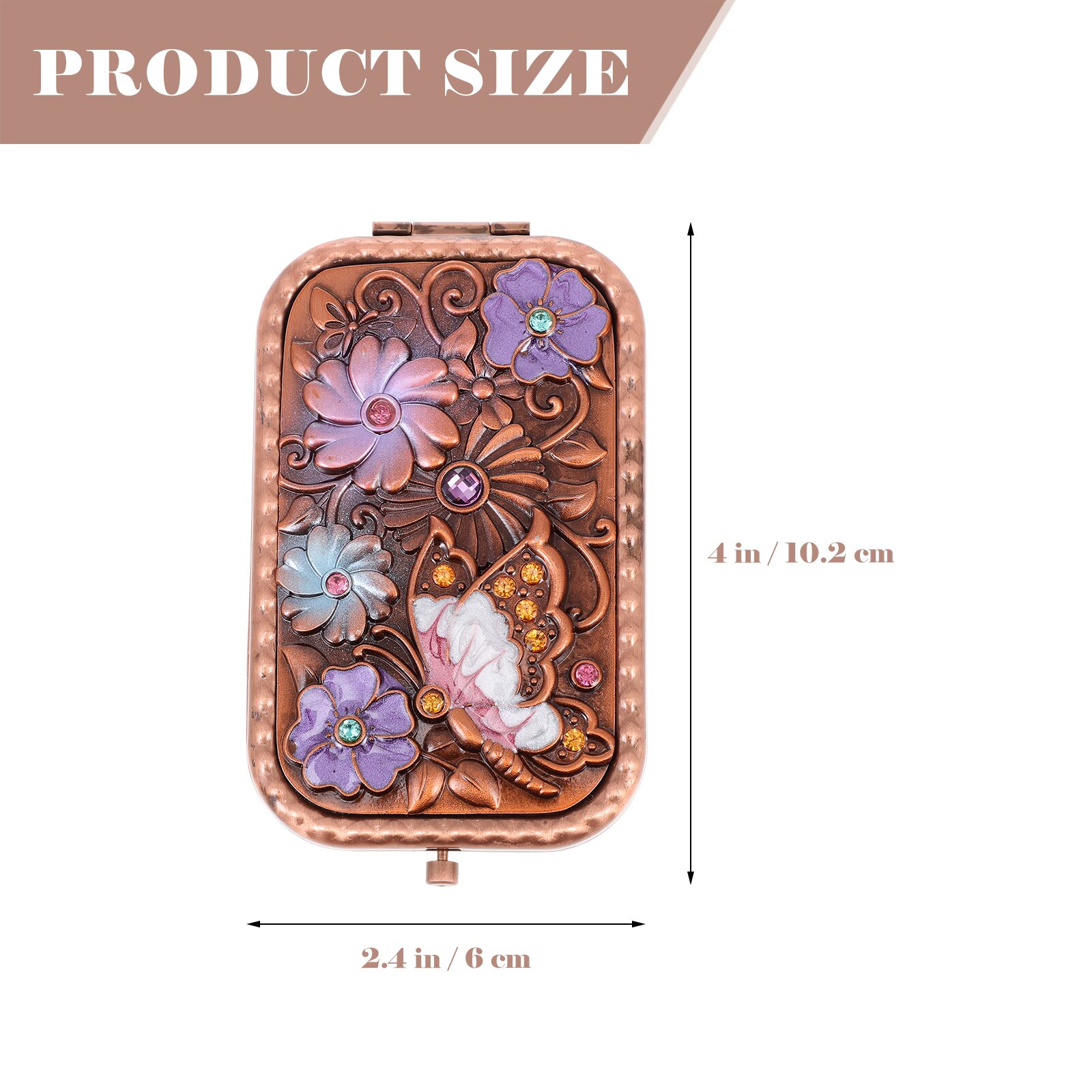 Two-sided Makeup Mirror Foldable Mirror Travel Makeup Mirror for