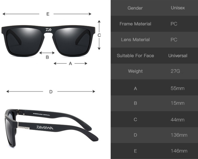 Daiwa Angeln Gläser Outdoor Sport Angeln Sonnenbrille Männer Gläser Radfahren Klettern Sonnenbrille Polarisierte Gläser Angeln 1888#