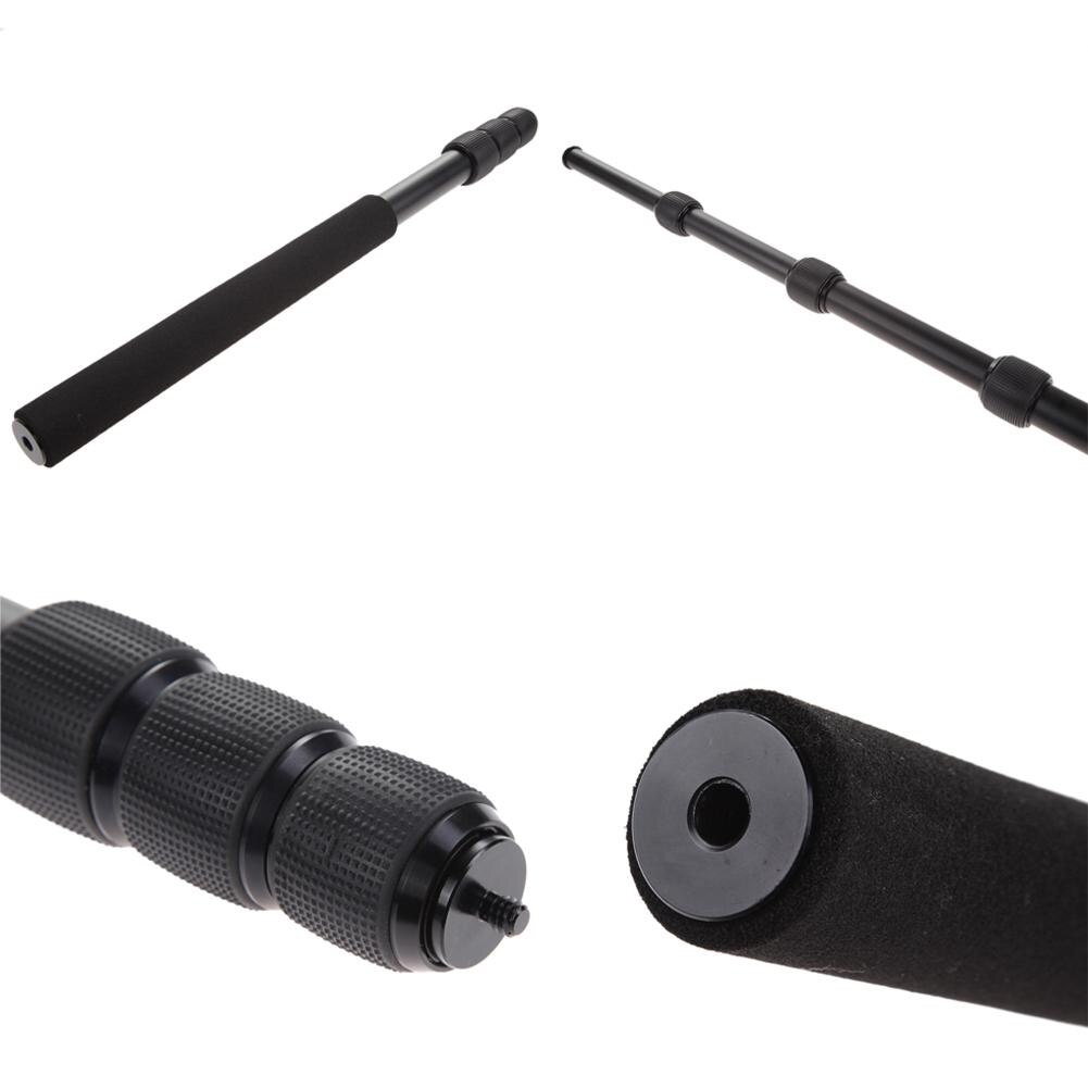 Microphone Boom Pole Extensible 3 Section Micro Mic Boompole Stand Holder 67.5inch Extension Recording Accessories for Video Mic