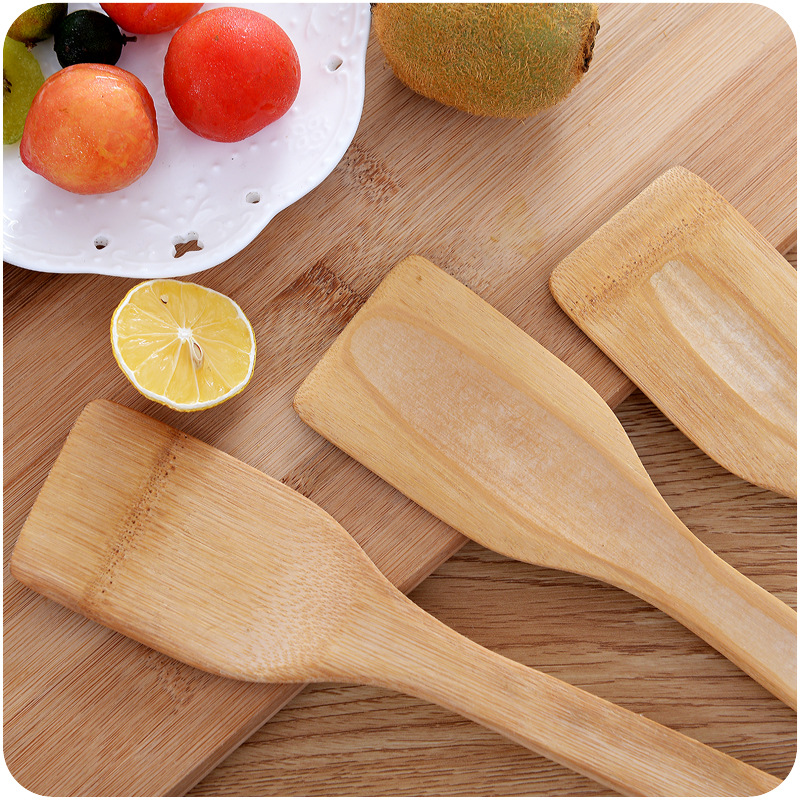 Bambusspatel, natürliches Bambusholz, Küchenspatel, Löffelhalter, Kochutensilien, Abendessen, Lebensmittel, wok, Schaufel, Küchenzubehör