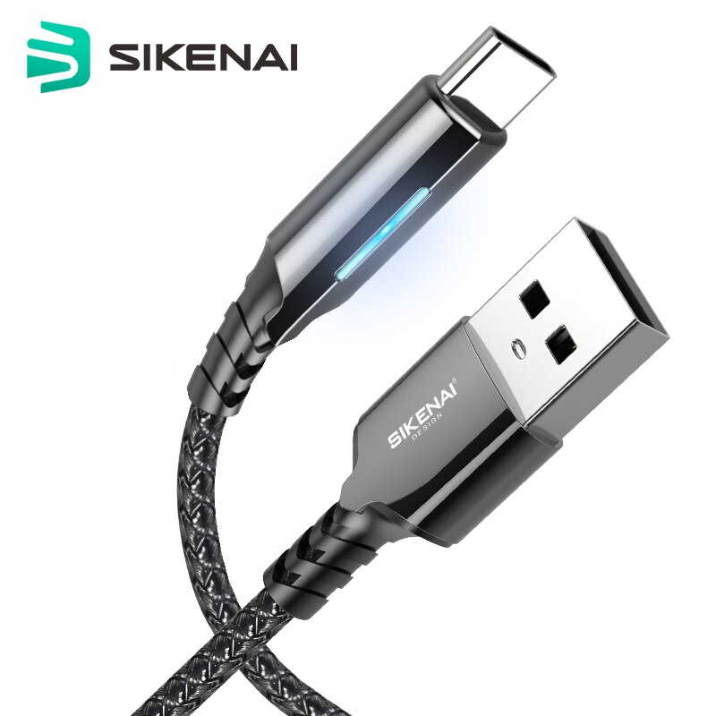 Sikenai Smart Power Off 3A USB Type C Fast Charger Cable: Default Title