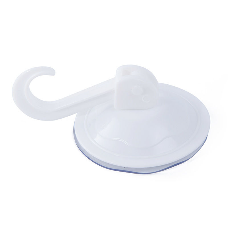 Ventosa para puerta de cocina, gancho con ventosa al vacío para colgar en la pared, de vidrio, sin perforaciones, U3, 2 uds.: Blanco
