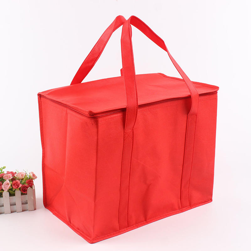 1PC Przenośna lodówka na lunch Torba na piwo Składana izolacja Piknik Ice Pack Torba termiczna na żywność Torba termiczna na napoje Izolowana torba: Black