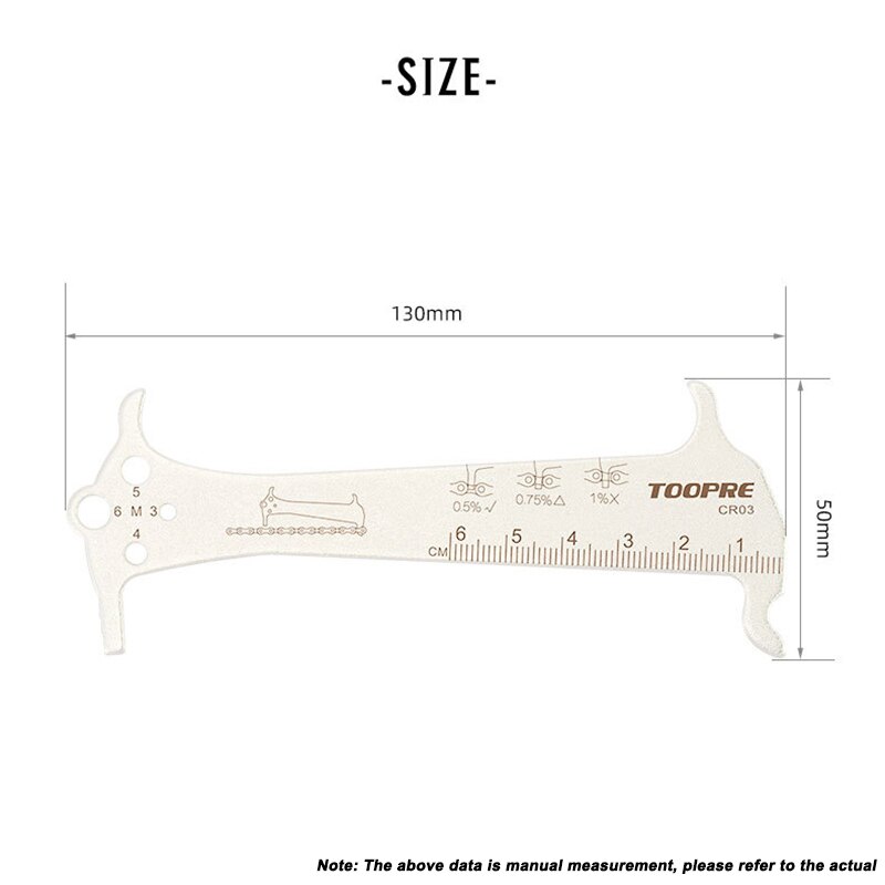 MTB Bike Chain Wear Indicator Three-in-one Chain Measurement Checker Ruler Bicycle Chains Gauge Portable Caliper Cycling Parts