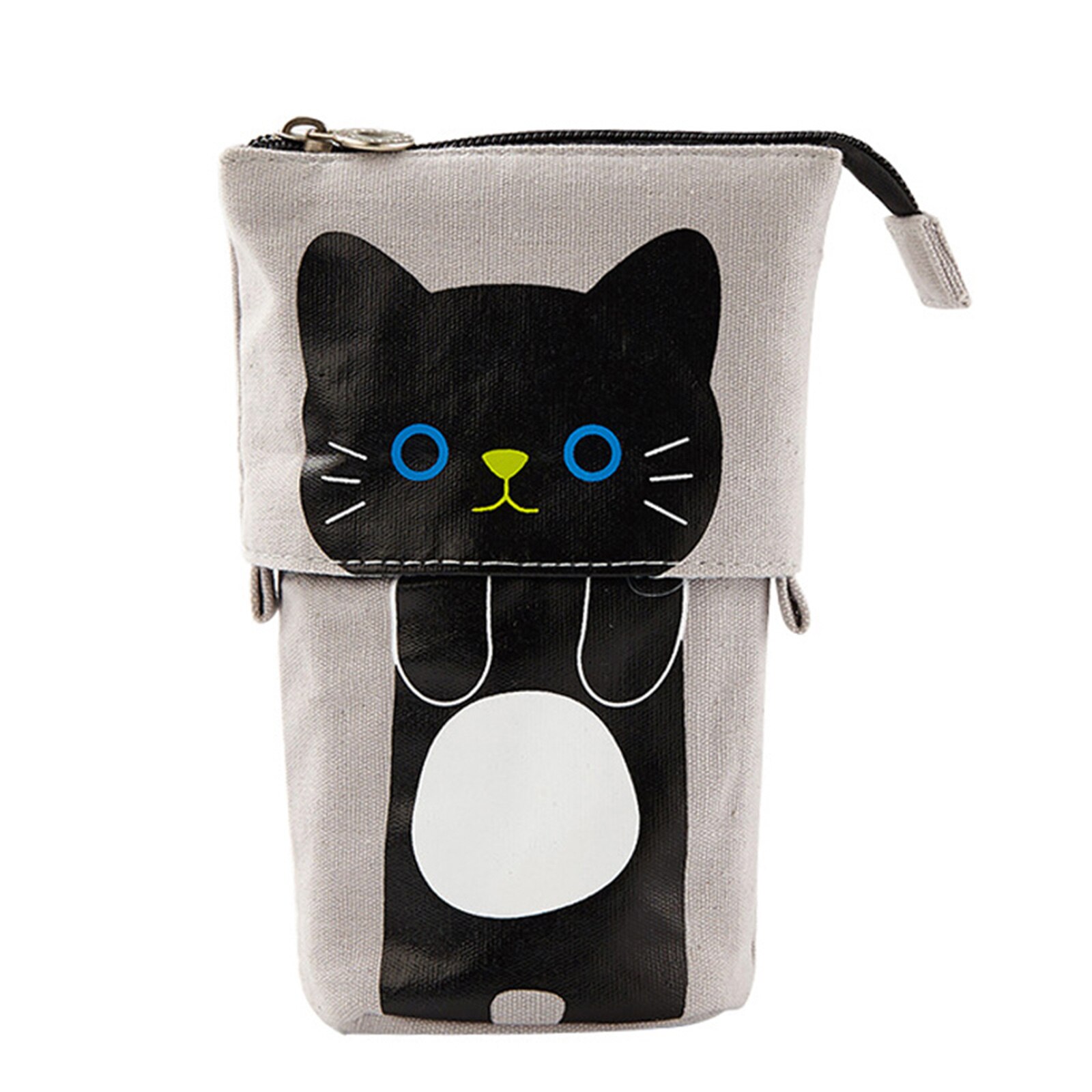 Estuche para lápices Pop-up, portalápices multifuncional, papelería, escuela, oficina, suministros en Stock: Black cat