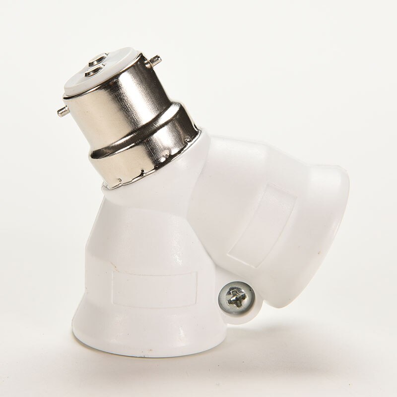 B22 Om E27 Adapter Converter Socket Led Y-vorm Light Bulb Lamp Splitter Adapter Converter 2 Heads Schroef Lampvoet houder