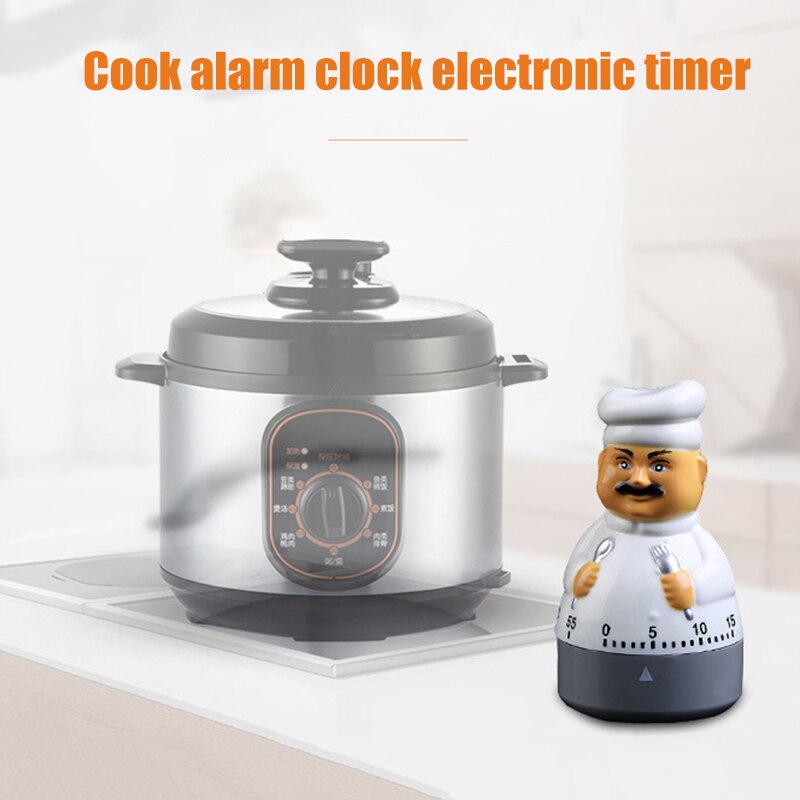 Creatives Kitchen Timer Cute Chef Alarm Clock Electronic Timer For Kitchen TP