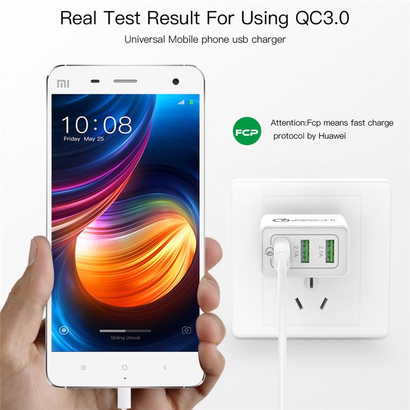 USB Charger EU Plug Quick Charge 3.0 Fast Charger Wall Charger For iphone 11 Pro X Samsung alaxy S8 S9 S10 S10e A50 A40 A30 A70