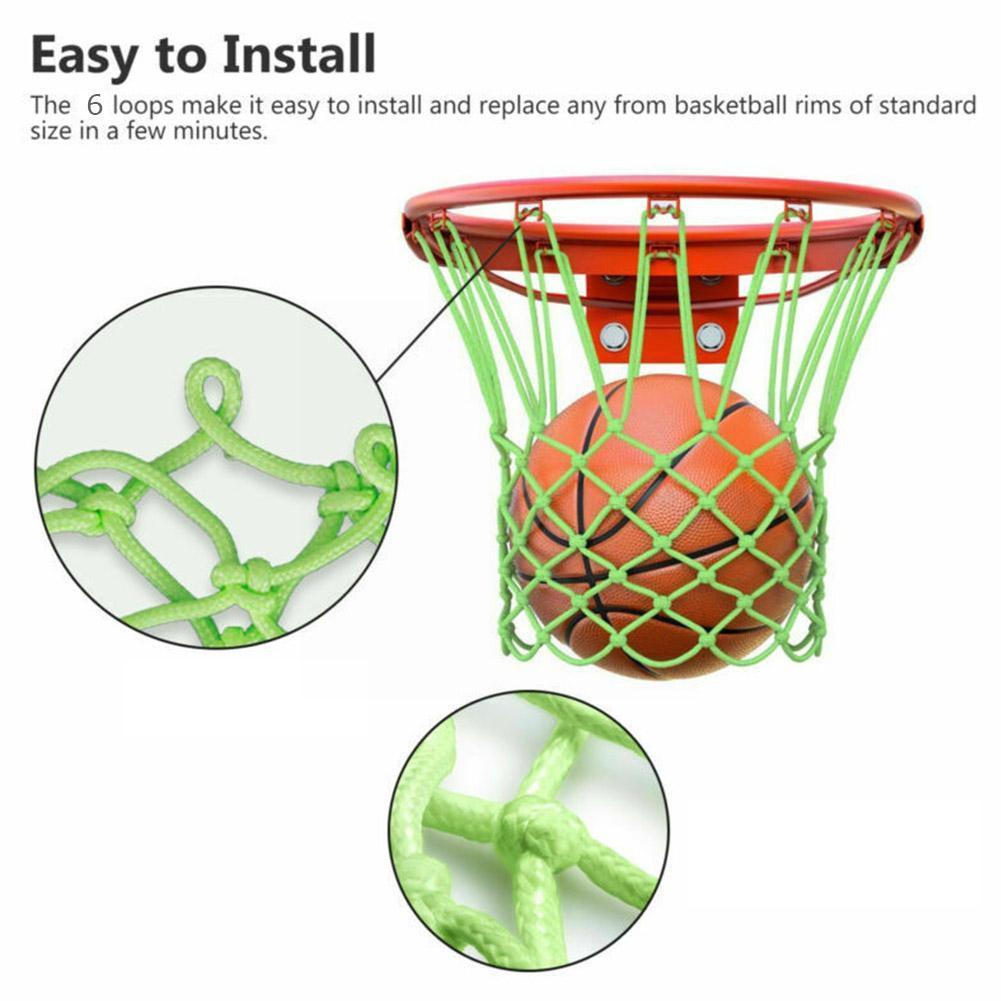 Luminous 18*19cm nylon thread basketball mesh net standard sport basketball net net supplies sport outdoor basketball  i9 p 6