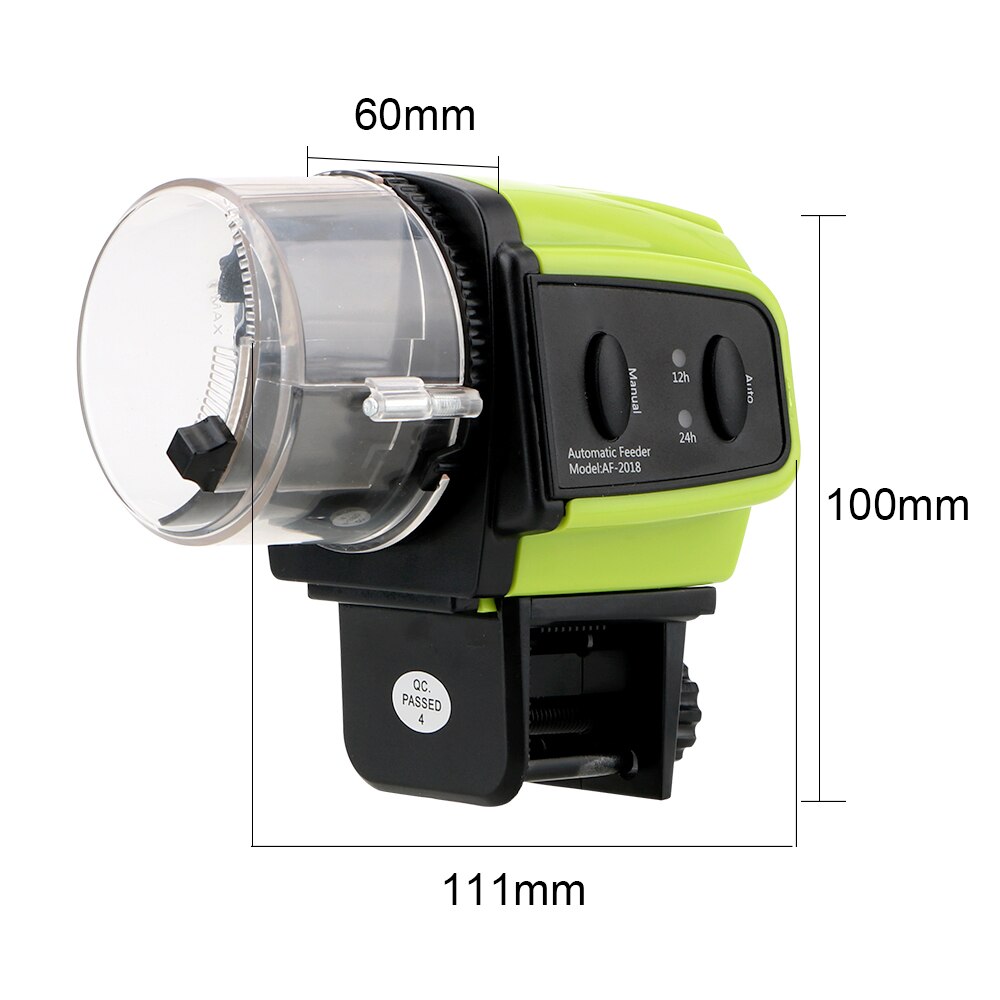 ITIMO Digital Display Fish Feeder Automatic Fish Feeder Timer Feeder Tools Fish Tank Aquarium Food Feeding Dispenser Tool