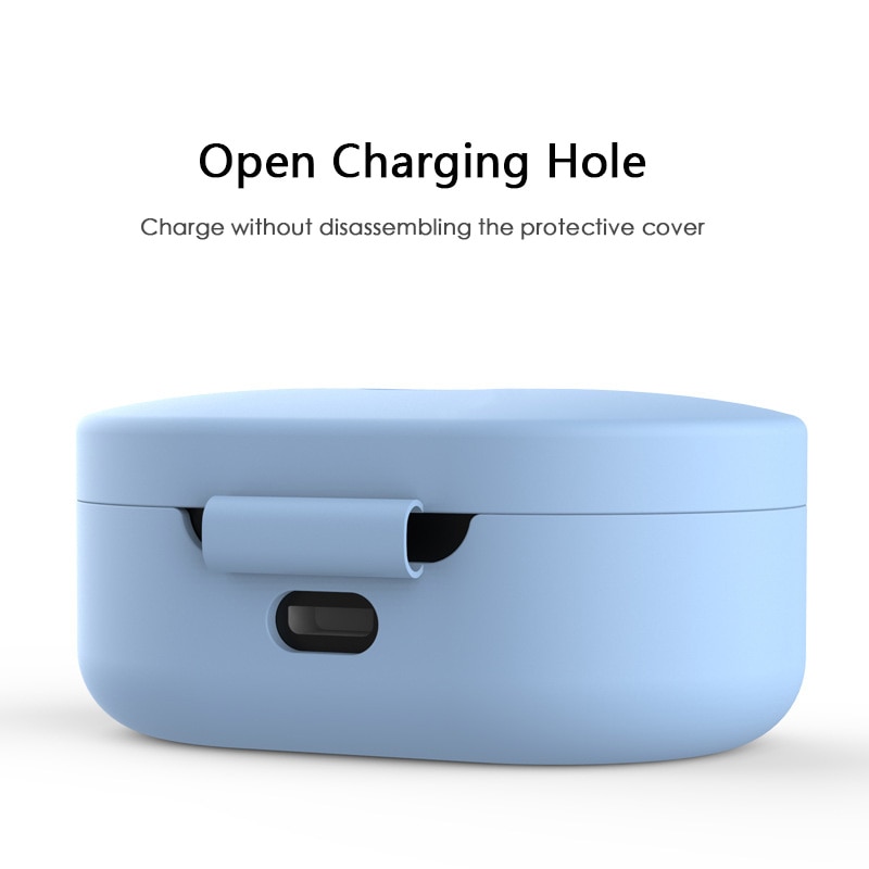 Silicone Cover Earphone Case suitable For Redmi Airdots Case comfortable For Redmi Airdots Mi True Wireless Earbuds Basic