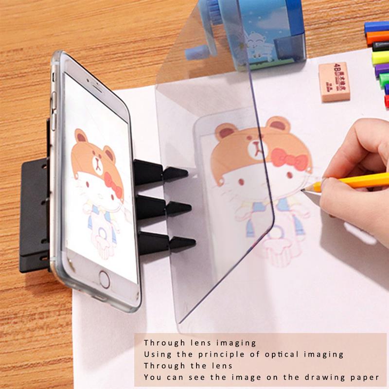 Tavolo da disegno per imaging ottico lente schizzo specchio riflessione supporto per staffa dimmerabile pittura piastra per specchio plotter da tavolo per tracciamento