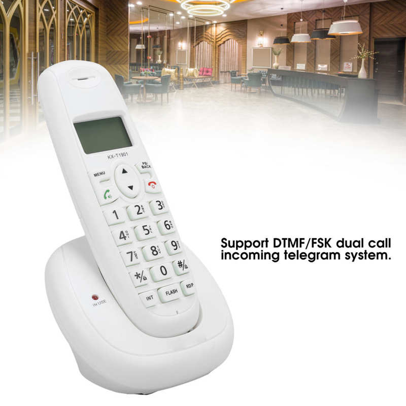 telefon KX-T1901 Desk Phone Home Landline Phone FSK/DTMF Caller ID Fixed Telephone US 100-240v telephone portable