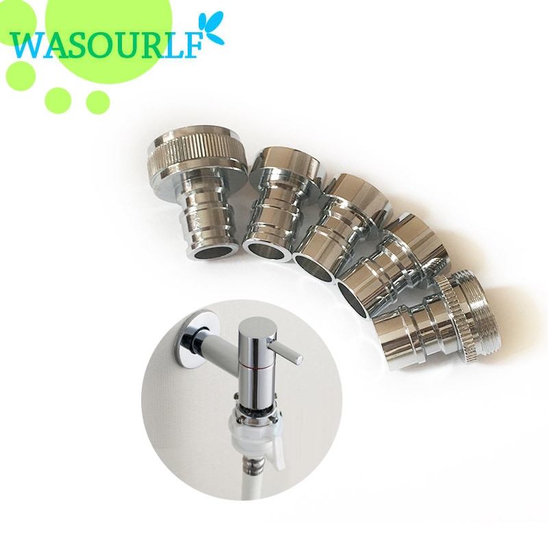 Washing machine spout brass hose transition connector chrome plated water tap faucet accessories parts mouth G1/2 24mm thread