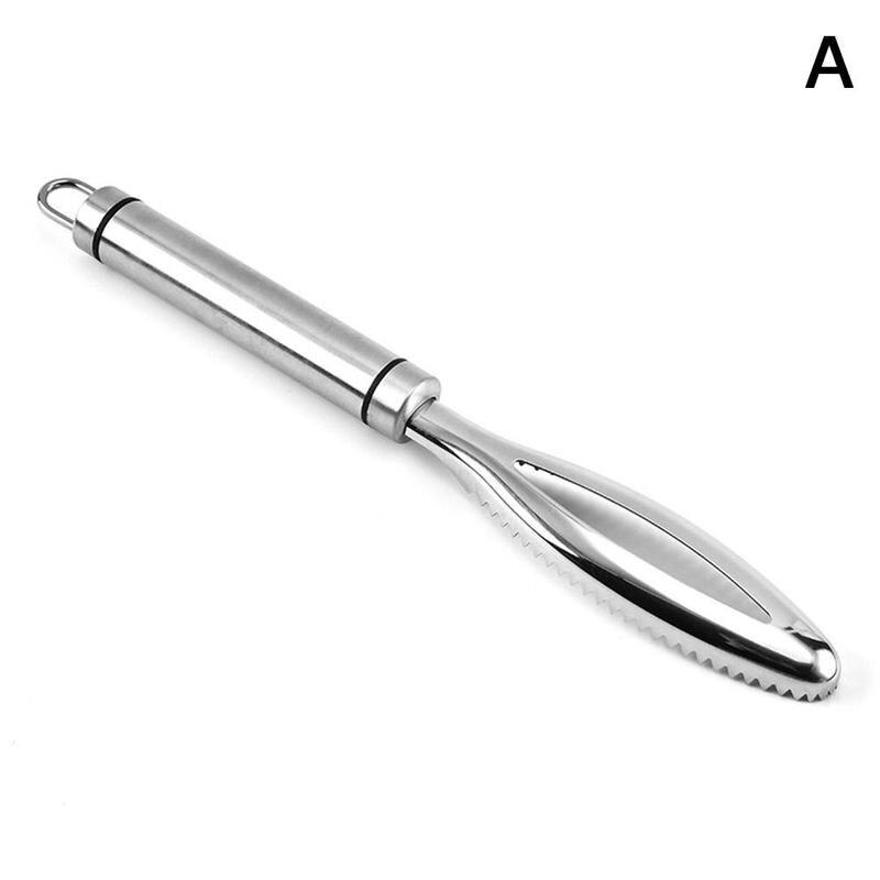 Staal Keuken Handleiding Schubben Schrapen Vis Zeevruchten Gereedschap Schaafmachine Cleaner Gadget Vis Schoonmaken Mes Pincet Gadget: A