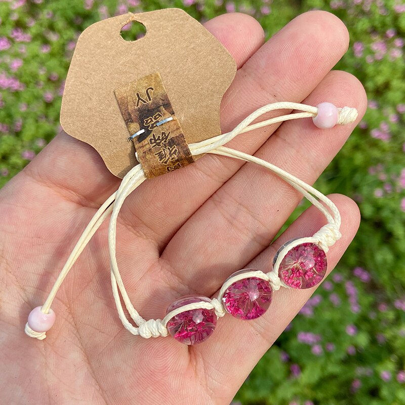 Dames armband met kristallen kralen, dames armband met bloemenpatroon, verstelbare maat, transparante kralenarmband, fijne sieraden: Stijl -3