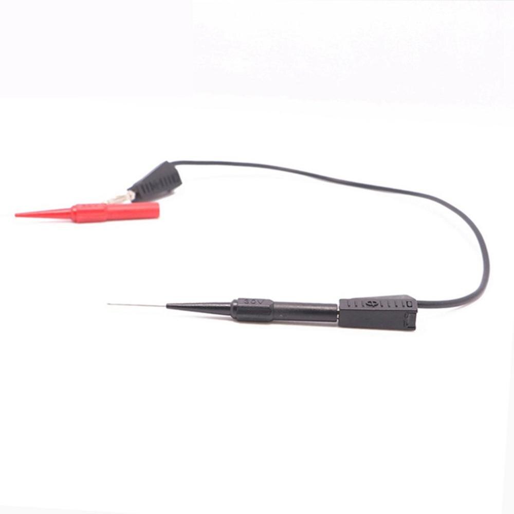 2Pcs Test Probe Instrument Parts & Accessories Needle Multimeter Tools Black/Red For Banana Plug Car Test Puncture Line