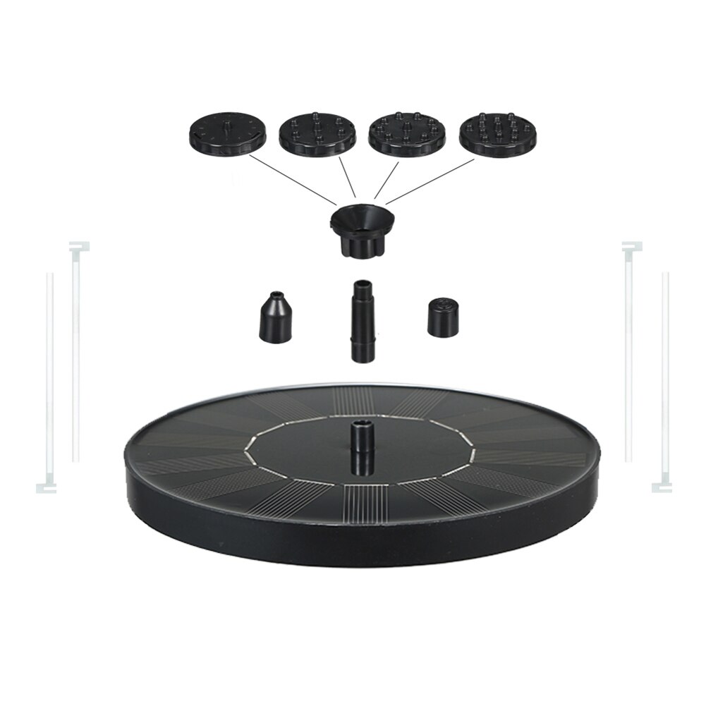 Mini Solar Water Fountain Pool Pond Waterfall Fountain Garden Decoration Outdoor Bird Bath Solar Powered Fountain Floating Water