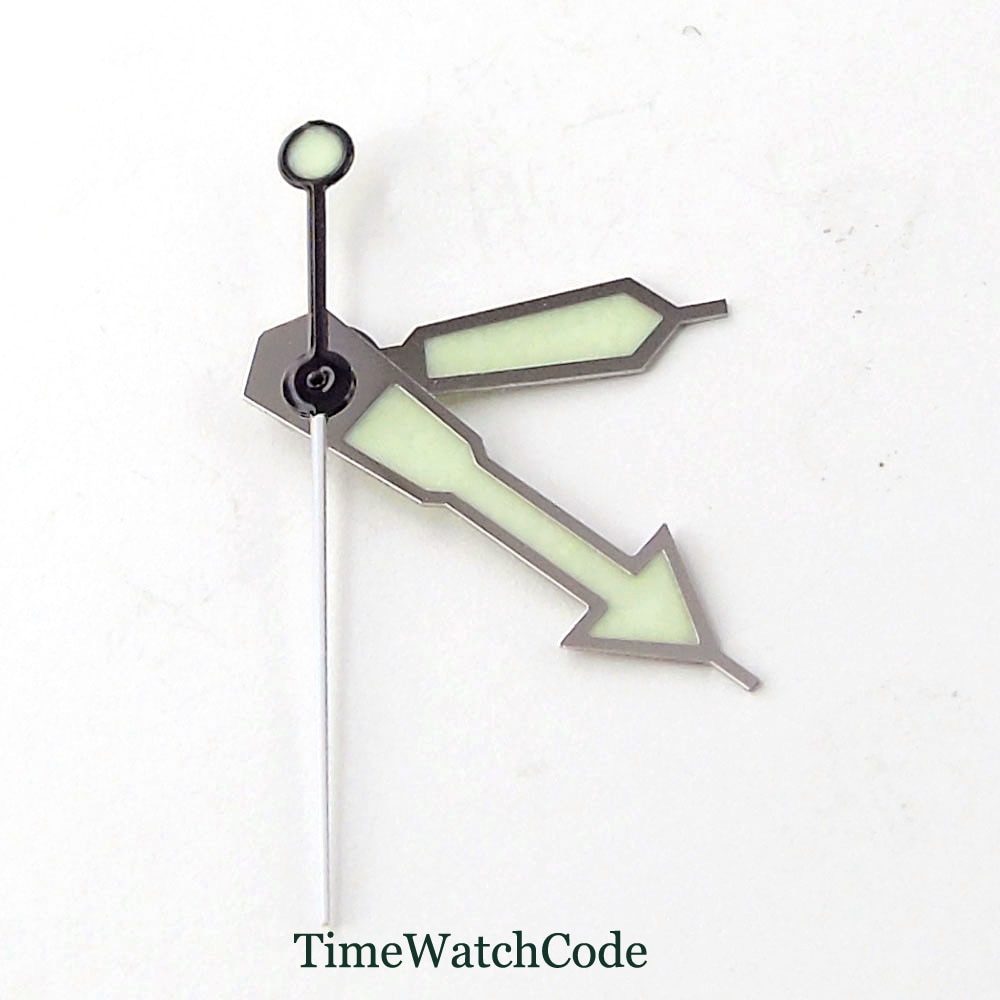 Groene Lichtgevende Fit Voor NH35A NH36A 7s26 4r35 7002 Beweging Horloge Handen Onderdelen Groen Horloge Pointers Onderdelen