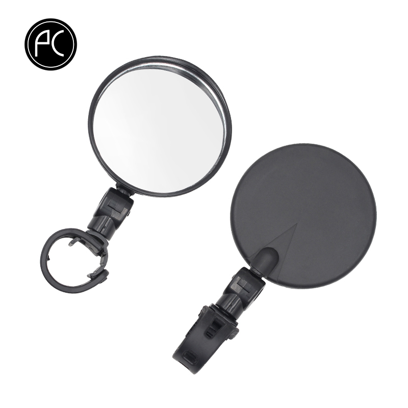PCycling bicicleta espejo retrovisor bicicleta MTB ciclismo Amplia gama Back Reflector de mirilla ángulo ajustable manillar Mini espejos