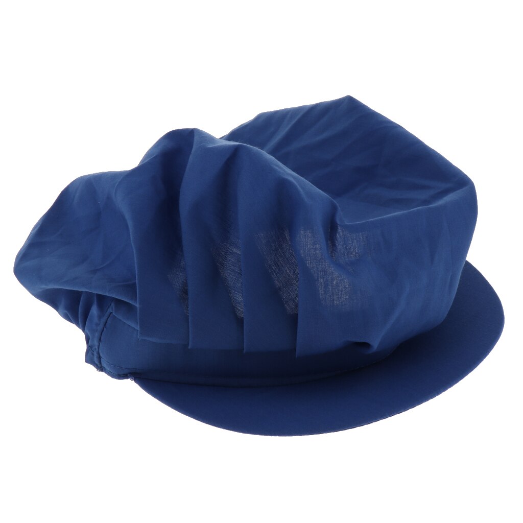 Verstelbare mesh petten voor heren en dames, elastisch, keuken, bakker, chef-kok, pet, catering voor restaurants, pubs, cafés, commerciële keukens: Donkerblauw a