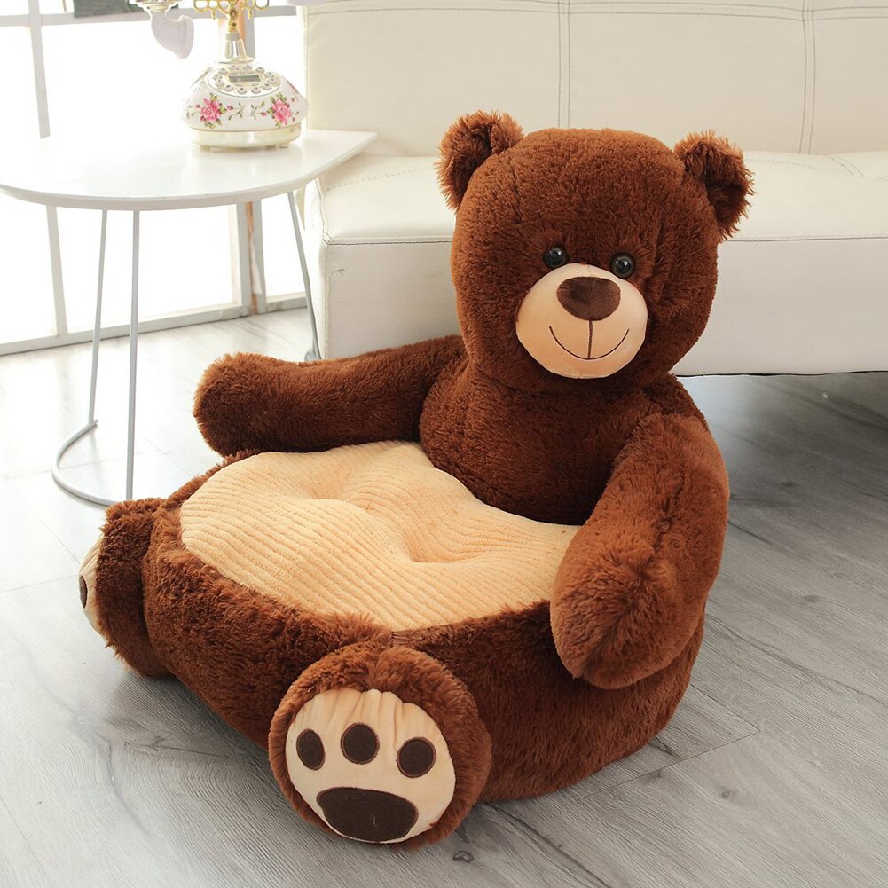 Baby Learning To Sit Sofa Cover Crystal Velvet Chair Seat Skin No Filling