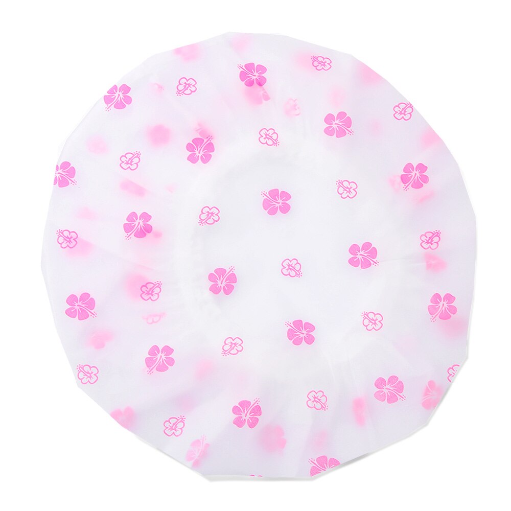 Gorro de ducha impermeable para Spa, gorro de baño elástico grueso, cubierta de pelo para salón de belleza, producto de peluquería reutilizable, , 1 ud.: Color   9