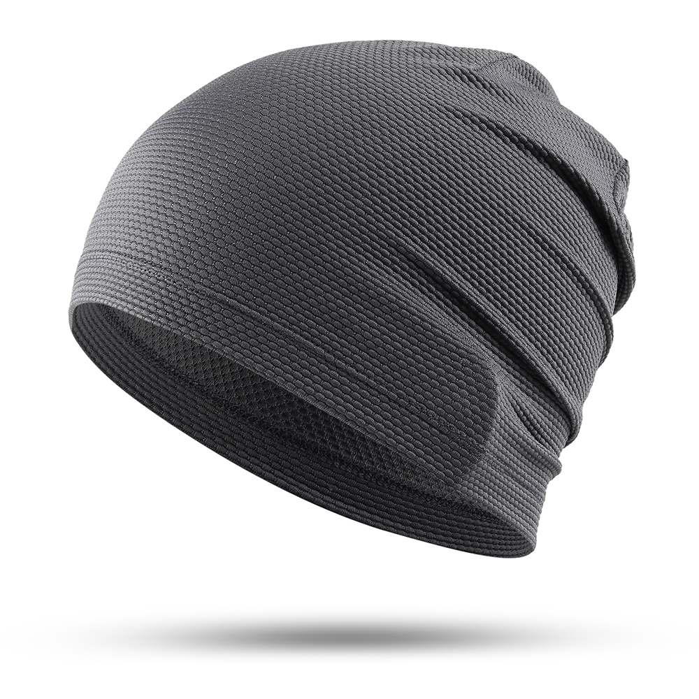 Summer Cool Running Cap Bicycle Hat Cycling Sport Caps Headdress Headscarf Hiking Baseball Riding Beanie Men Women Hats: black