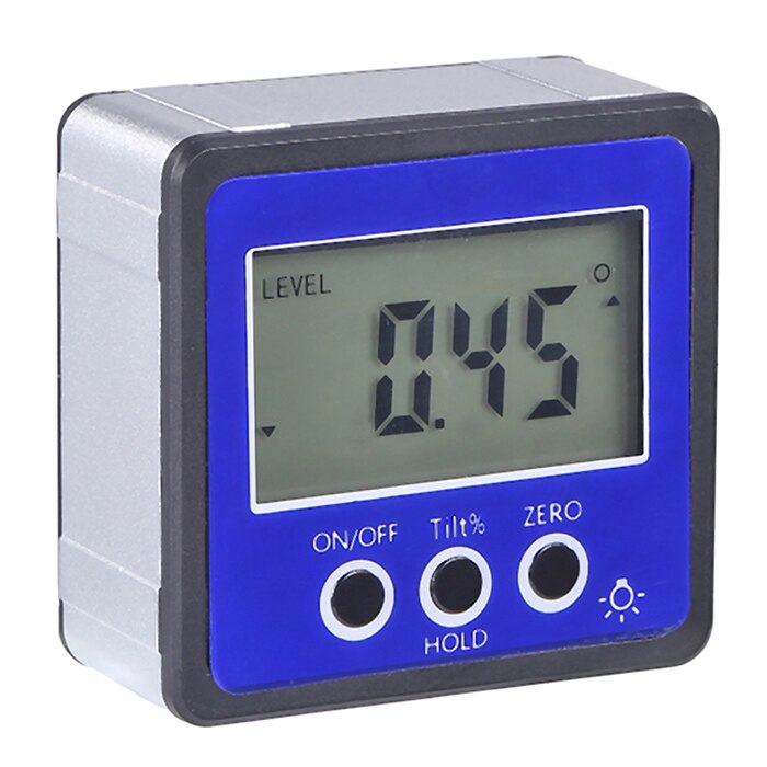 360 Degree Digital Level Goniometer Electronic Protractor Angle Finder Gauge Magnetic Level Instrument Bevel Box Inclinometer: B