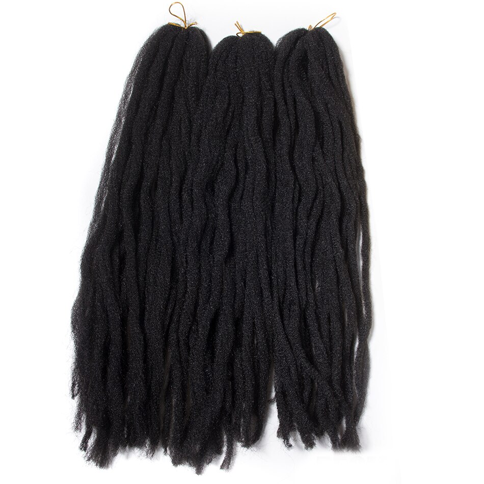 QP Haar Gehaakte Marley Vlecht Hair Extensions 18 Inch 30 Wortels Afro Kinky Synthetisch Marley Haar Voor Vlechten