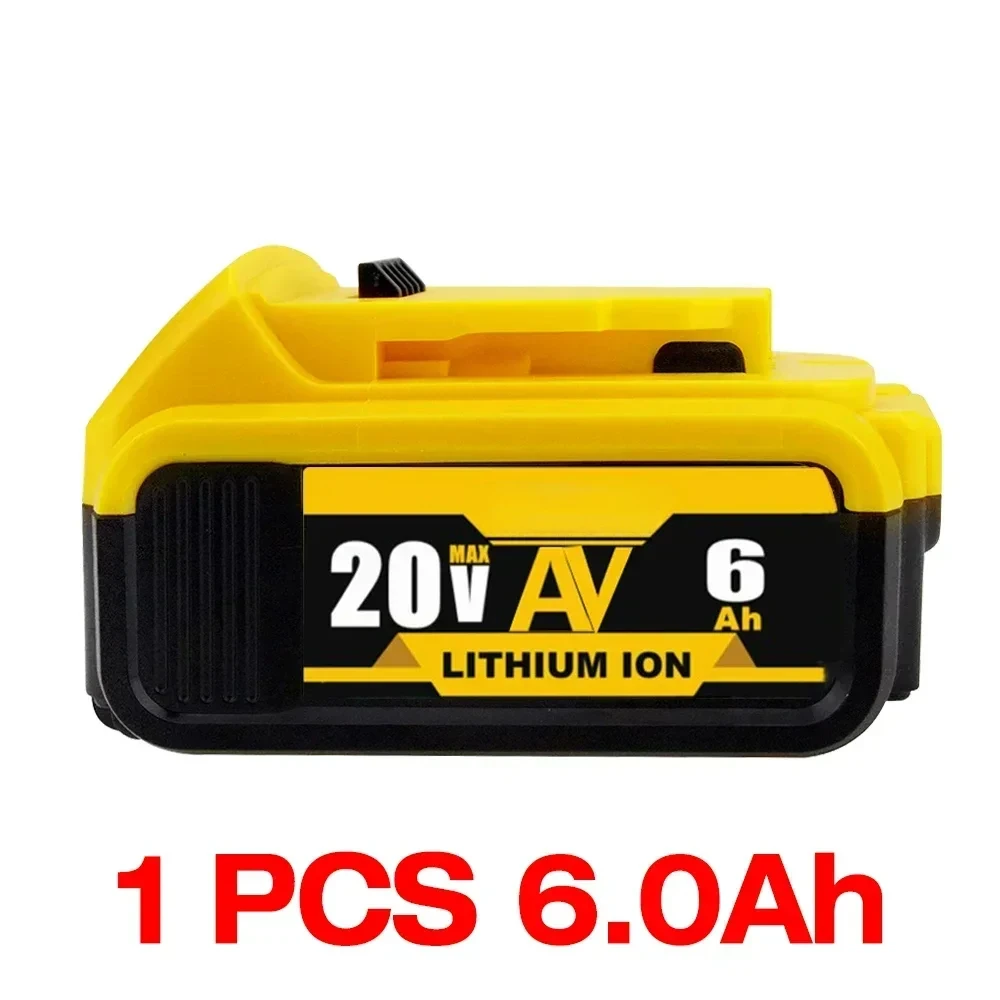 NEUER Akku kompatibel mit Dewalt Power Tools 18V 8Ah wiederaufladbares Elektrowerkzeug Lithiumbatterien 20V 18Volt 18V 5Ah 6Ah 8Ah: Himmel Blau