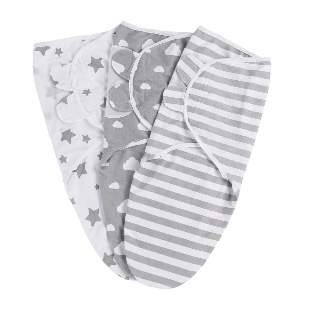 Newborn Baby Adjustable Swaddle Blanket Infant Baby Wrap Best For Baby Girl Or Boy Baby 100% Cotton Swaddling Sleepsack