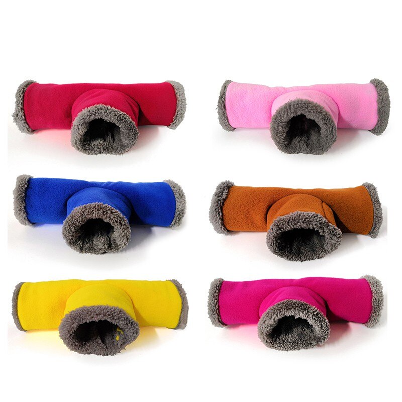 Kleine huisdier tunnel speelgoed winter warm buis bed hamster gerbil rat speelkanaal: Default Title