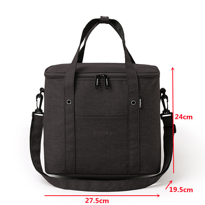 Duża na ramię torba termiczna termiczne torby na obiad dużego ciężaru izolowane torebka chłodząca przenośny piknik na świeżym powietrzu napój jedzenie piwo pojemnik robić przechowywania