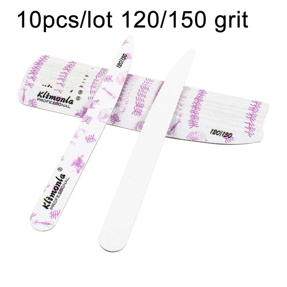 Lima de uñas de madera, papel de lija blanco, caracteres y patrones tradicionales chinos, cuchillo pulidor, herramientas de Arte para uñas, 10/20 piezas: 10pcs  120 150grit