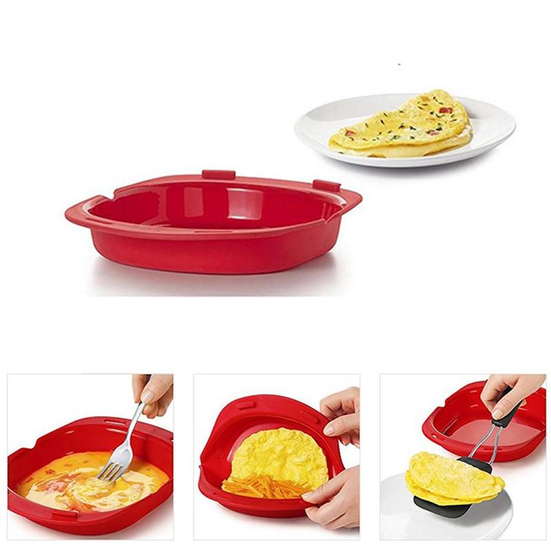 Mikrowelle Ei Omelett Werkzeug Rolle Backform Silikon Omelett Hersteller Küche Dampfer Kochen Schimmel Gerät