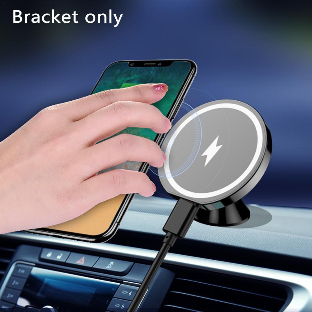 Magnetische Snelle Opladen Auto Telefoon Houder, 15W Draadloze Oplader Voor Iphone 12 Pro Mini, Case, 360 Graden