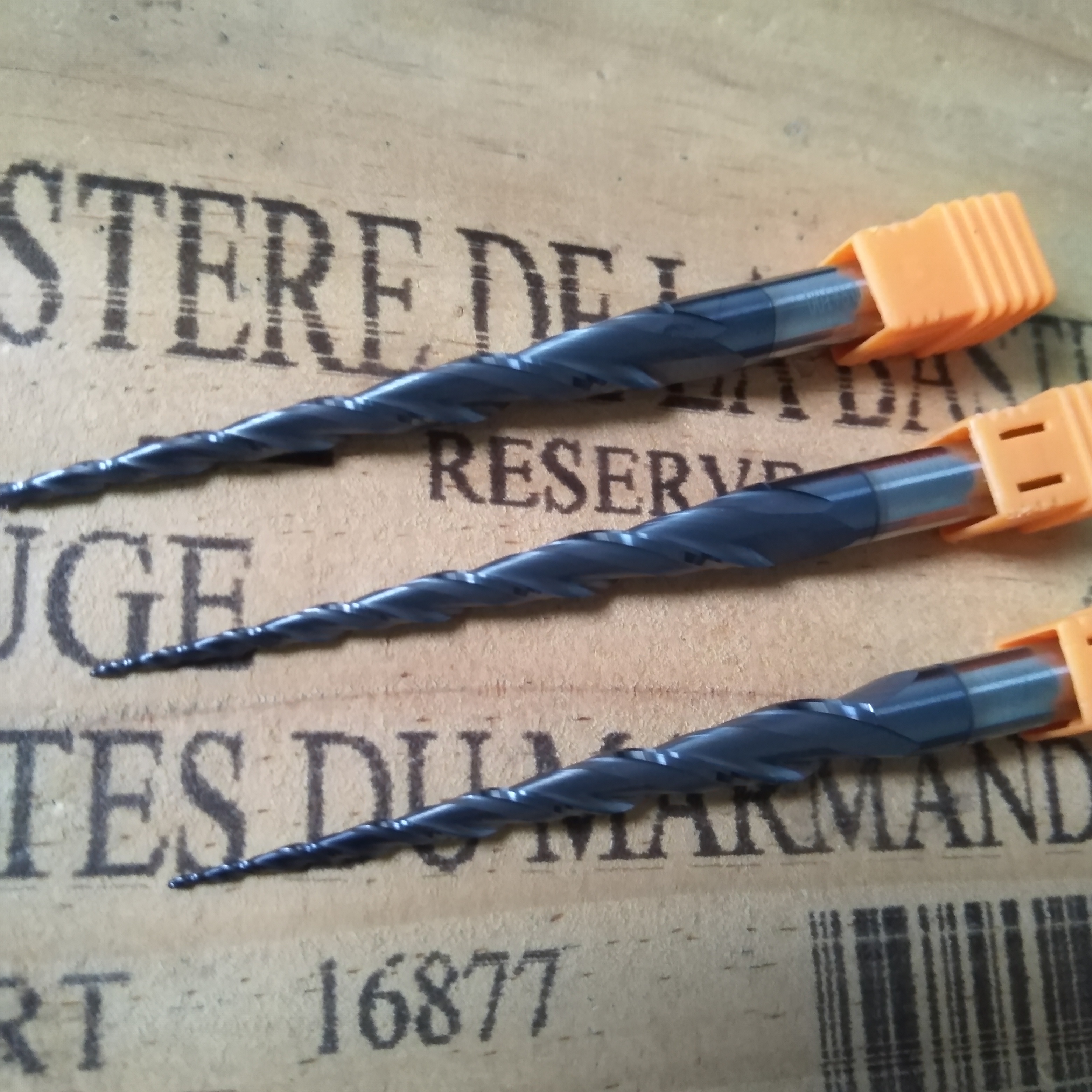 ZYYG Milling Cutter 2 FlutesHRC55Tapered Ball Nose End Mill Radius R0.25-R2.0mm CNC Router Bit for Wood CNC Engraver Carving Bit