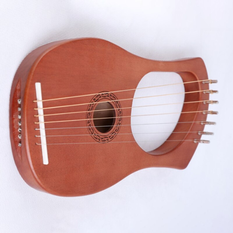 Orchestral Musical Instrument Harp Seven-Stringed Musical Instrument Liqin with Tuning Wrench