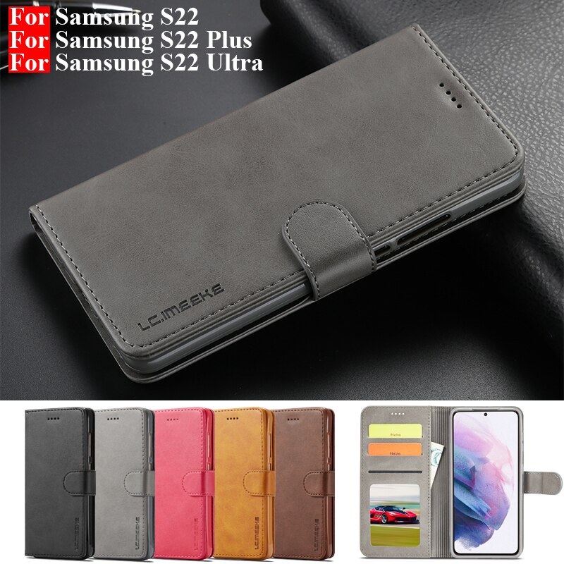 Do Samsung S22 Ultra etui ze skóry Vintage etui na telefon do Samsung Galaxy S22 Plus etui z klapką Pu portfel na Samsung S 22 etui