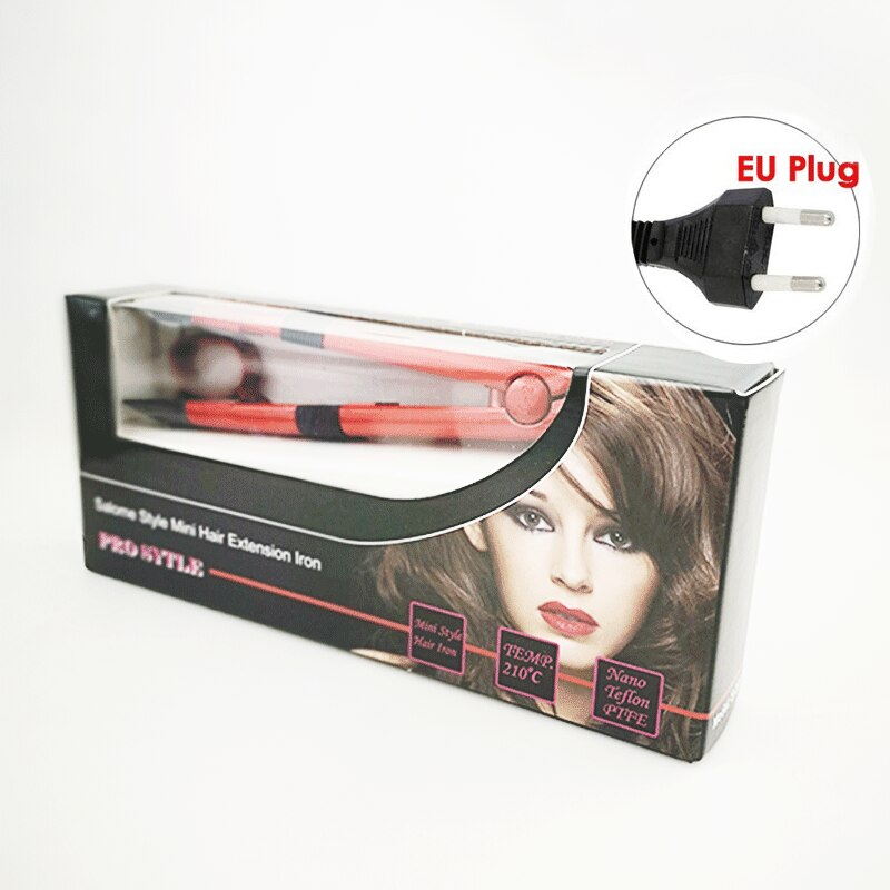 Extensiones de Cabello con calor de hierro, conectores de fusión de cabello, conectores de extensión de cabello de queratina de temperatura Salome: with box EU