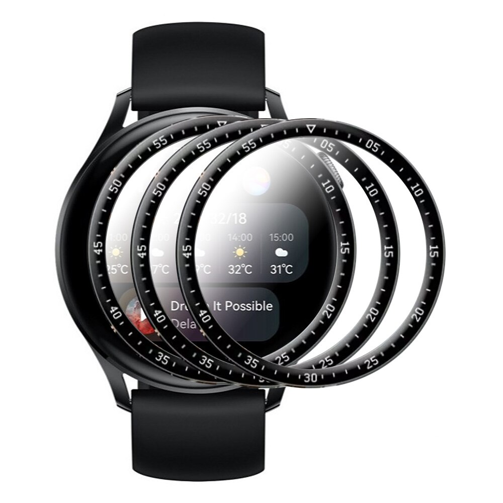 1/2/3pcs Protective Film For Huawei Watch GT 3 GT2 46mm 42mm GT3e Pro Curved Soft Fibre Smartwatch Full Screen Protector: For Huawei GT3(3PCS) / 46MM