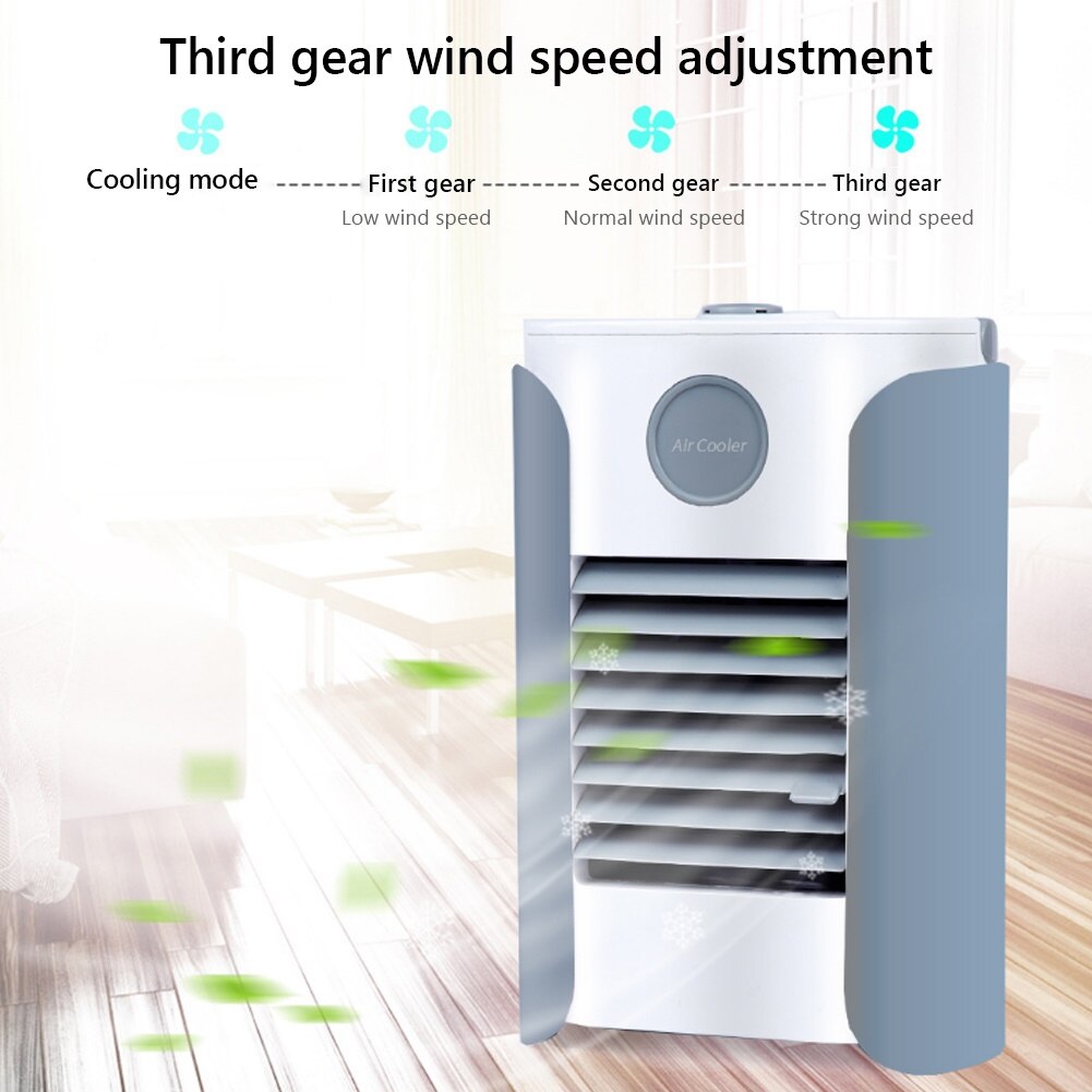 Akumulator przenośny ręczny klimatyzator przenośny USB 3 prędkości klimatyzacja nawilżacz wentylator chłodnicy dla Dom gabinet