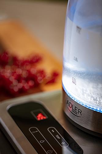 Adler Ad 1293-Waterkoker Met Temperatuurregeling, Transparant