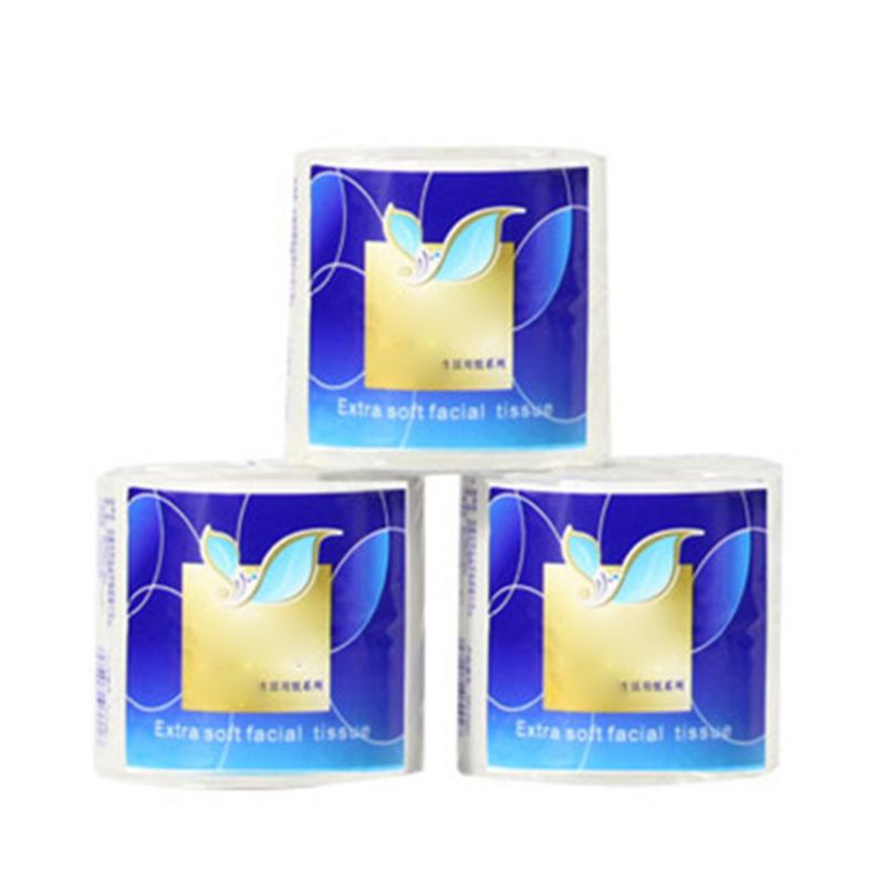 6 Rolls White Toilet Paper,Smooth Soft Series Premium 4-Ply