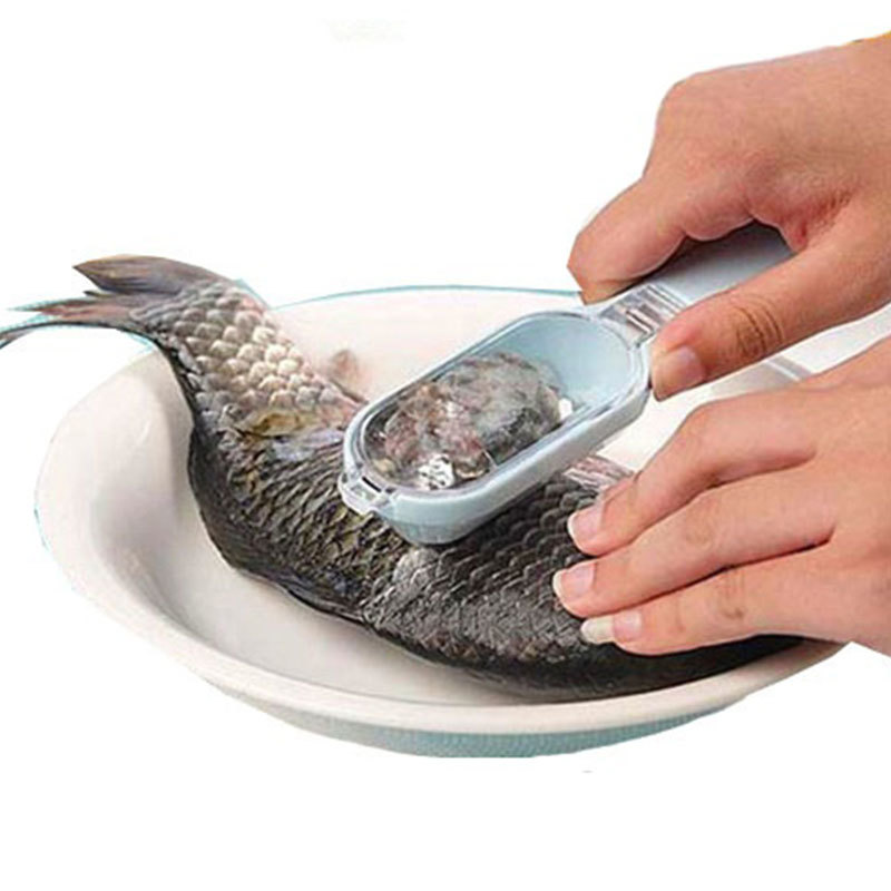 Vis Schaal Borstel Huid Schrapen Raspen Snelle Verwijderen Schubben Keuken Koken Gereedschap Gadgets Scaler Fast Cleaner Eten Cleaning