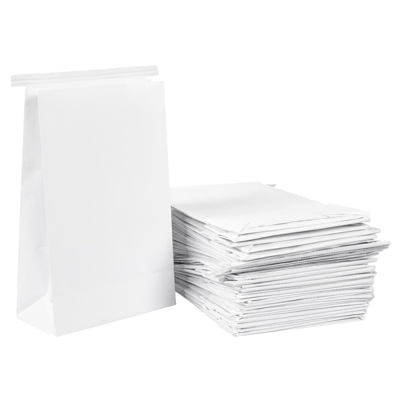 50 Uds bolsas para vomitar bolsas de vómito blancas para el movimiento de la mortaja y la pañoleta bolsa de vómito de papel desechable de viaje