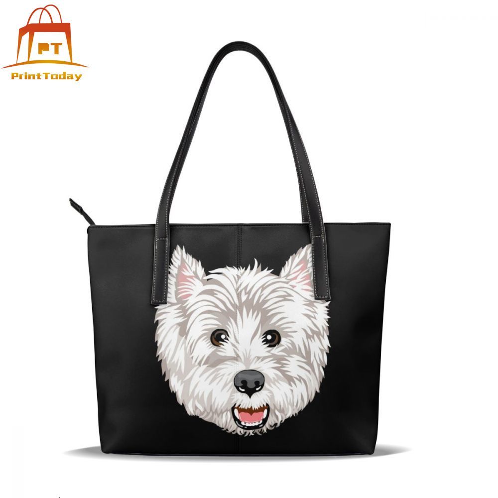 Westie sac à main Westie sacs à poignée supérieure tendance rue sac fourre-tout en cuir femme surdimensionné femmes sacs à main