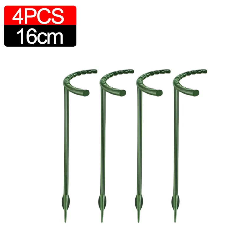 Soporte de plástico para plantas, marco de pila, arreglo de invernadero, varilla fija semicircular, soporte de escalada para plantas y flores de interior, 20/1 Uds.: Grey